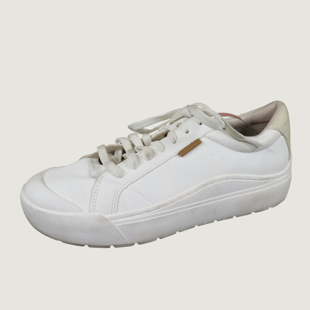 Dr. Scholl's Time Off Women Platform Sneaker 8.5M Walking White Synthetic